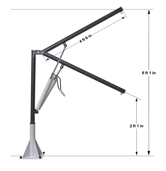 Hydraulic lift for swimming pool and spa archimède Archimede Aquafitness